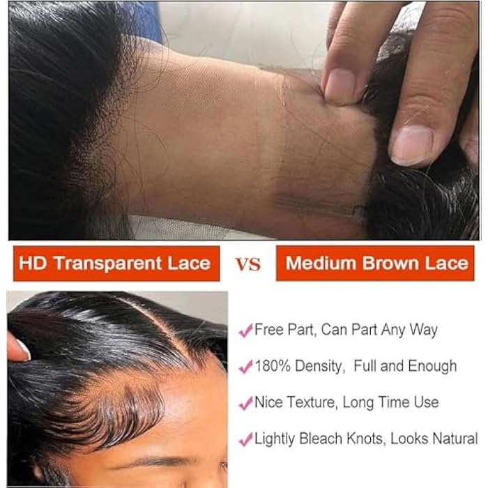 ECIF Hum an Hai Lace Wig Bob Straight HairBlonde 4x4 Free Part Lace Closure Wig Black to Orange Ombre Wig Transparent Lace Wig 1B/Orange Ombre WigS for Black Women 8 Inches (20.23 cm) - Image 4